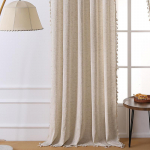 Užtamsinantys užuolaidos Be gręžimo Modernios Paprastos Vienspalvės Auk&scaron;tos klasės Lino stiliaus Užuolaidos su karnizu 140*240cm 1PC