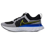 Nike React Infinity Run Flyknit 2 Racio Mėlyna Kiberinė Vyri&scaron;ki sportbačiai Juodi Balti CT2357-100 44.5