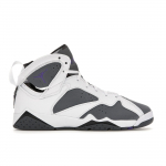 Air Jordan 7 Retro GS Flint 2021 Vaiki&scaron;ki sportbačiai Balti Flint-pilki Varsity-violetiniai DJ2777-100 36.5