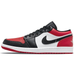 &bdquo;Air Jordan 1&ldquo; žemaveisliai vyri&scaron;ki sportbačiai, raudoni, juodai balta, 553558-612 45