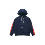 Nike NSW Didelis Swoosh Pusiau Užtraukiamas Gobtuvinis Striukė Vyrams Vir&scaron;utinė Apranga CD0420-451 L