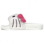 Hello Kitty x adidas Adilette &scaron;lepetės Hello Kitty ir draugai Moteri&scaron;ki sportbačiai Balti avalynės-Baltas pagrindas-Juodas IG8419 40&frac12;