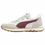 Puma Rider Fv Pop Fs Audinio Sportiniai Patogūs Patvarūs Žemi Laisvalaikio Batai Unisex Laisvalaikio Batai Balti Smėlio spalvos Raudoni 391925-02 38.5