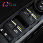 Color My Life nerūdijančio plieno automobilio langų pakėlimo rankenėlės apdaila lango pakėlimo mygtukų lipdukai, skirti Ford Focus 3 4 MK3 MK4 2012 m.