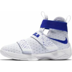 Nike LeBron Soldier 10 Patogūs Paprasti Neslystantys Patvarūs Auk&scaron;ti Krep&scaron;inio Batai Vaikams Sportbačiai Balti 845121-165 37.5