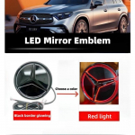 Automobilio grotelių ženklelis 3D Priekinis emblema LED žibintai Mercedes Benz W205 W212 W213 W204 ML W166 CLA C117 W176 W177 E GLA GLC GLE V 2012-2019