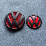 VW GTI GOLF 2026 Kar&scaron;tas VW VOLKSWAGEN Volkswagen Multivan T5 2011-2015 3D Priekinis Galinis Automobilio Emblema Ženklelių Rinkinys, ABS Automobilio Logotipo Pakeitimas