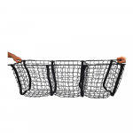 Trijų ki&scaron;eninių krovinių tinklelis, tinklelis, laikiklis krovinių bagažinės laikiklis Automobilio visureigio pikapo lova, juoda tinklelis, bagažinės tinklelis