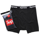 Supreme X Hanes vyri&scaron;ki bokseriai 4 vnt. pakuotė 'Balti' SUP-FW24-023 XXL black