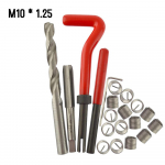 15 vnt metrinių sriegių remonto įdėklų rinkinys M5 M6 M8 M10 M12 M14 Helicoil Car Pro ritės įrankis M12 * 1,5 M10-1.25