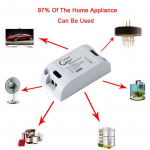 1 vnt. Smart Switch laikmatis &bdquo;Pasidaryk pats&ldquo; belaidis jungiklis Valdymas balsu &bdquo;Smart Home Automation&ldquo;.