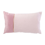 Les Tr&eacute;sors De Lily [A0881] - Coussin su&eacute;dine 'Scarlett' rose bicolore - 50x30 cm ry&scaron;kiai rožinė
