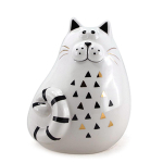 Les Tr&eacute;sors De Lily [A1180] - Figurine c&eacute;ramique 'Chat' - 14x12x10 cm