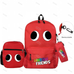3 vnt./rinkinys Originalios Rainbow Friends kuprinės berniukams Grils Studentų mokyklinė krep&scaron;ys Didelės talpos žaidimų kuprinės pečių krep&scaron;ys pie&scaron;tukų dėklas