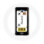 Coque pour samsung galaxy J5 2016 Billet d'avion Madrid Espagne