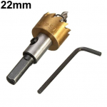 16-60 mm HSS gręžimo antgalio skylės pjūklas metalo plieno rinkinys pjovimo įrankis Metalo medienos lydinys 22mm