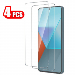 4 vnt. viso ekrano apsauginiai HD skaidrūs grūdinto stiklo apsauginiai stiklai, skirti &bdquo;Redmi Note 13&ldquo; / &bdquo;Note 13 Pro 5G 4G 13C&ldquo;, skirti &bdquo;XIAOMI POCO X6 M6 PRO C65&ldquo; Xiaomi POCO M6 Pro gryna