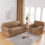 1/2/3/4 vietos burbulinis pledas su sijonu valgomojo sofos užvalkalas Elastingas sofos užvalkalas tamprus sofos užvalkalas Universalaus dydžio sofos užvalkalas 190-230cm