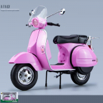 1/10 Scale Vespa 125 Urban Mini Motociklo Modelis Lietas metalinis Pramoginio Motociklo Žaislas Simuliuojantis Garsas ir &Scaron;viesa Dovana vaikams 1/10-Size:18*7.5*13.5cm