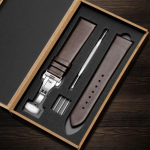 12 14 15 16 17 18 19 20 21 22 mm Natūralios odos laikrodžio apyrankė Juoda Ruda Itin ploni mink&scaron;ti, paprasti priedai vyrams ir moterims 22mm