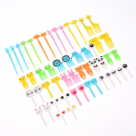 52 vnt Mini animacinių filmų gyvūnų vaisių &scaron;akutės vaikams desertinės &scaron;akutės vakarėlio dekoravimas