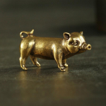 Žalvario Kūrybingos Mažos Bronzinės Kiaulės Figūrėlės Kinų Zodiako Kiaulės Papuo&scaron;imai Metaliniai Pakabukai Papuo&scaron;alai Stalvir&scaron;io Dekoracija Namų Dekoras 1PC