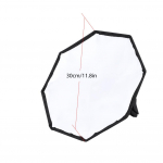 30 cm ne&scaron;iojamasis universalus blykstės Softbox difuzorius, skirtas i&scaron;orinei blykstei