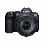 &bdquo;Canon EOS R6&ldquo; viso kadro beveidrodinis fotoaparatas + RF 24-105 mm f/4 L IS USM priartinimo objektyvas juoda