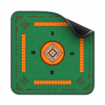 Mahjong stalo kilimėlis Poker Domino Mahjong plytelių kortų stalo žaidimas Neslystantis triuk&scaron;mo mažinimas kvadratinis Mahjongg stalo dangtis 60x60cm žalia
