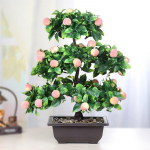Dirbtinis bonsai modeliavimas žalias augalas plastikinis vaisių gėlės Svetainės darbalaukio modeliavimas Large jujube