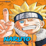 Naruto 3in1 leidimas T.. 9, autorius Masashi Kishimoto, mink&scaron;tas vir&scaron;elis, knyga 9781421564753