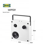 IKEA VAPPEBY Ne&scaron;iojamas Bluetooth garsiakalbis CN ki&scaron;tukas (adapteris įtrauktas)