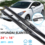 Skirta Hyundai Elantra MD UD 2011&ndash;2015 m. priekinių galinių valytuvų mentelių rinkinio priekinio stiklo priekinio stiklo &scaron;epečių valymo UJ kabliukas Rear Wiper