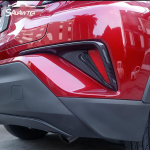 Skirta Toyota C-HR CHR 2016 2017 2018 Automobilio priekinio / galinio rūko žibinto dangtelio apdailai galinio galinio buferio rūko žibinto lempos formavimui Front ABS Chrome