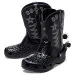 Crocs apvalus priekis džinsinis klasikinis kauboji&scaron;kas batas unisex 'Juodas' 36-37 juoda