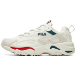 FILA Tracer Audinio Kvėpuojantys Auk&scaron;tį Didinantys Žemi Chunky Bėgimo Bateliai Vyri&scaron;ki Balti Žali Raudoni F12M021111FWR 43