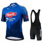 2026 Alpecin Pro Dviratininko Džersio Rinkiniai Vyri&scaron;ki &Scaron;ortai su Petne&scaron;omis Dviračio Trumpomis Rankovėmis Bicicleta Apranga Dviratininko Džersis Ciclismo Hombre Juodi Rinkiniai S blue