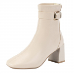 Aphixta 7cm Auk&scaron;takulniai Juodi Modernūs Batai &Scaron;iltas Pamu&scaron;alas Ankle Boots Moterims Žieminiai Sniego Batai Užtraukiami Batai botas mujer botines Didelis Dydis 42 35