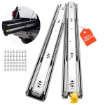 VEVOR Sunkūs stalčių bėgeliai, 100 cm 113 kg su užraktu &Scaron;oninio tvirtinimo bėgeliai, spintelėms, virtuvei, darbastaliui, kemperiui 103 x 5.3 x 1.9 cm