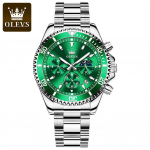 OLEVS naujas laikrodis daugiafunkcis chronografas Three Eyes Quartz Watch Vandeniui atsparus vyri&scaron;kas laikrodis