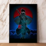 Drobės meno kūriniai Tapyba Naruto Neha Obito Kalėdų dovana Sienų dekoravimas Komiksai 21cm&times;30cm NoFrame