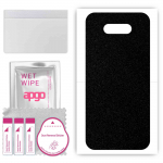 apgo Protective Skin Sticker for the back compatible with LG Q31, Wrap Film, Foil, Vinyl - Pattern Matte Black