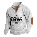 Pavasario ir rudens vyri&scaron;ki megztiniai su nuolatine apykakle &ndash; laisvalaikio megztiniai. L armijos žalia spalva