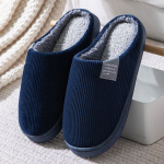 &Scaron;iltos neslystančios medvilninės &scaron;lepetės poroms, skirtos naudoti namuose Size 44-45 (for 43-44 foot)