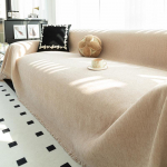 &Scaron;enilinis sofos užvalkalas Universalus sofos rank&scaron;luostis, dulkėms atsparus sofos pagalvėlės užvalkalas, apsaugantis nuo kačių įbrėžimų, sofos antklodės kilimas 180*230cm kupranugaris