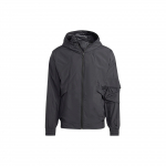 Adidas City Escape Vėjo neperpučiama striukė, Prigludusi, Laisvalaikio, Su gobtuvu, Vyri&scaron;ki vir&scaron;utiniai drabužiai, Juoda, IC6733 XS