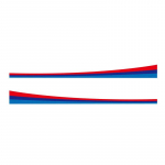 210x19cm Automobilio stiliaus dekoratyvinė grotelių vinilinė juostelė Lipdukas BMW M3 M5 E36 E46 E60 E90 E92 Automobilio stiliaus priedams mėlyna