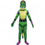 Berniukų Mergaičių Fnaf Siaubo Lokio Žalia Spausdinta Kombinezonas Kaukė Uodega Apranga Vaikams Kalėdos Helovinas Cosplay Persirengimo Kostiumas 120cm žalia
