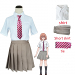 3vnt Rinkiniai Tokijas Revengers Tachibana Hinata Cosplay Kostiumas JK Mokyklinė Apranga Mar&scaron;kiniai Kaklarai&scaron;tis Sijonas Kojinės Kostiumas Helovinas Anime Drabužiai Disfraz