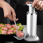 Sausage Maker Meatball Maker Sausage Stuffer Dviejų naudojimo naminių de&scaron;rų įrankis pilka spalva